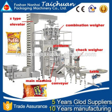 TCLB-420AZ automatic puffed corns packing machine price with nitrogen flushing machine